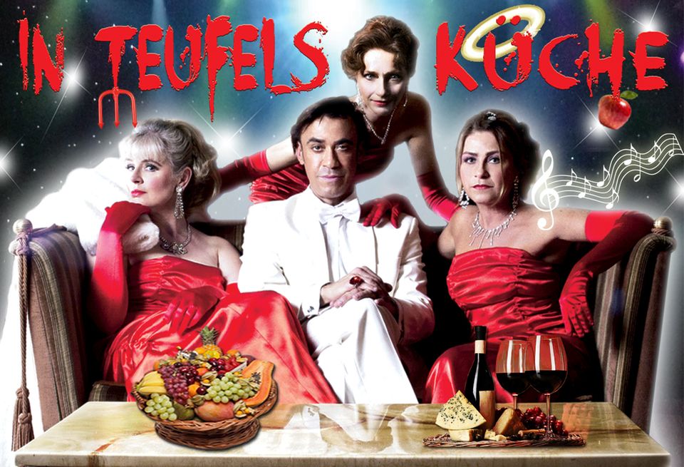 GALA Hörtest - Raten Sie mit!: Claudio Maniscalco und "Die Heck-Mecks" Wendy Kamp, Marion Musiol und Ulrike Stürzbecher in "In Teufels Küche" Claudio Maniscalco und "Die Heck-Mecks" Wendy Kamp, Marion Musiol und Ulrike Stürzbecher in "In Teufels Küche"