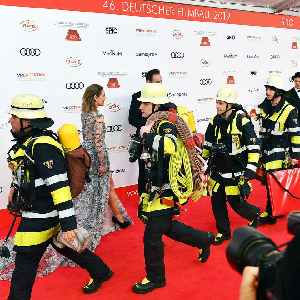 Feuerwehreinsatz auf dem Red Carpet