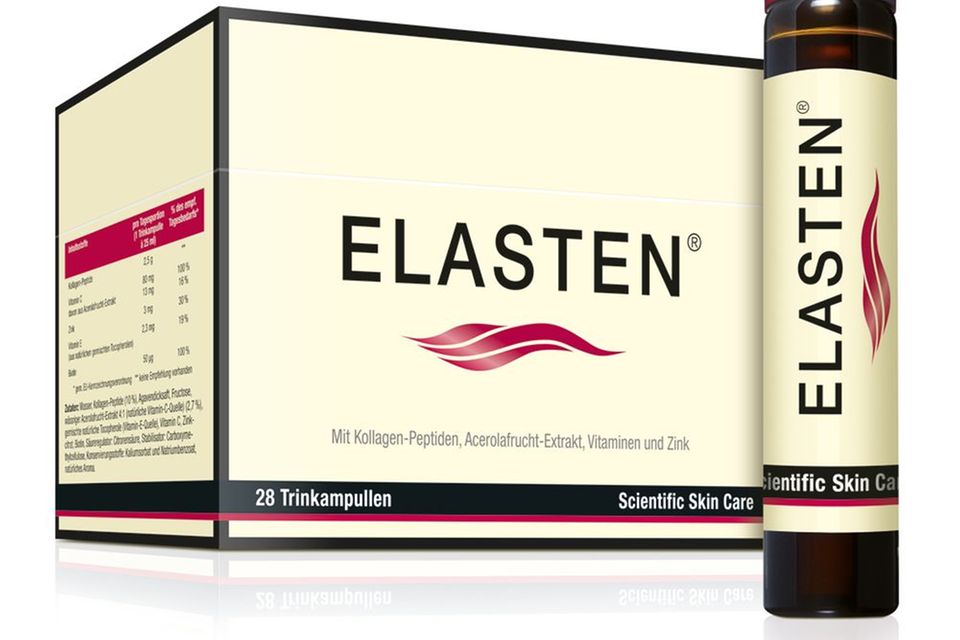 Haarpflege : Kräftigt mit Biotin und Zink: "Kollagen-Trinkampullen" von Elasten, 28 Stück, ca. 89 Euro (Apotheke) Kräftigt mit Biotin und Zink: "Kollagen-Trinkampullen" von Elasten, 28 Stück, ca. 89 Euro (Apotheke)