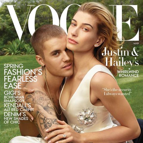 Justin Bieber und Hailey Baldwin auf dem Cover der US-"Vogue"