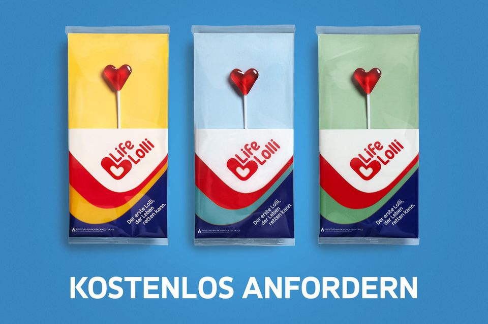 "Life Lolli"-Kampagne der KMSZ: Den "Life Lolli" können Unterstützer kostenlos auf der Website anfordern. Den "Life Lolli" können Unterstützer kostenlos auf der Website anfordern.
