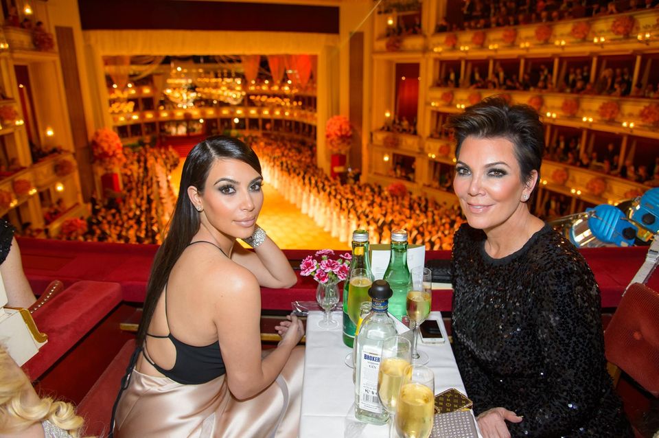 2014  Kim Kardashian und Kris Jenner