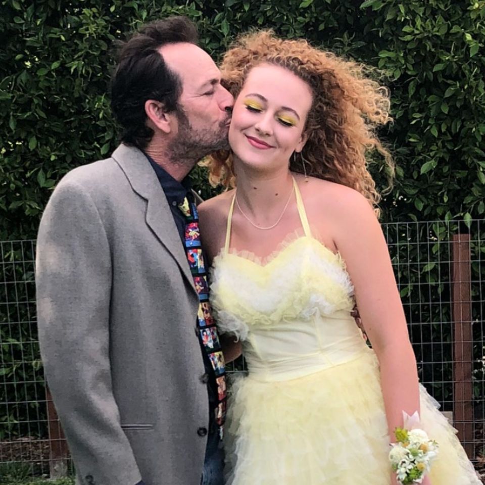 Luke Perry und seine Tochter Sophie. Den rührenden Vater-Tochter-Schnappschuss postete Sophie am 27. Juni 2018