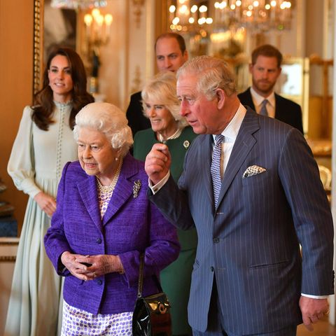 Die wichtigen "Senior Royals" versammeln sich am 5. März 2019 im Buckingham Palast, um Prinz Charles zu feiern: Queen Elizabeth, Herzogin Catherine, Herzogin Camilla, Prinz William, Prinz Harry und Herzogin Meghan