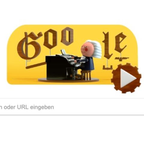 Mit dem Google Doodle soll der Geburtstag von Johann Sebastian Bach gefeiert werden