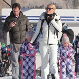 Und noch ein wunderbarer Winterlook von Michelle Hunziker und ihren niedlichen Töchtern Sole und Celeste. Rosa, Lila und Pink machen schließlich fast alle kleinen Mädchen glücklich.