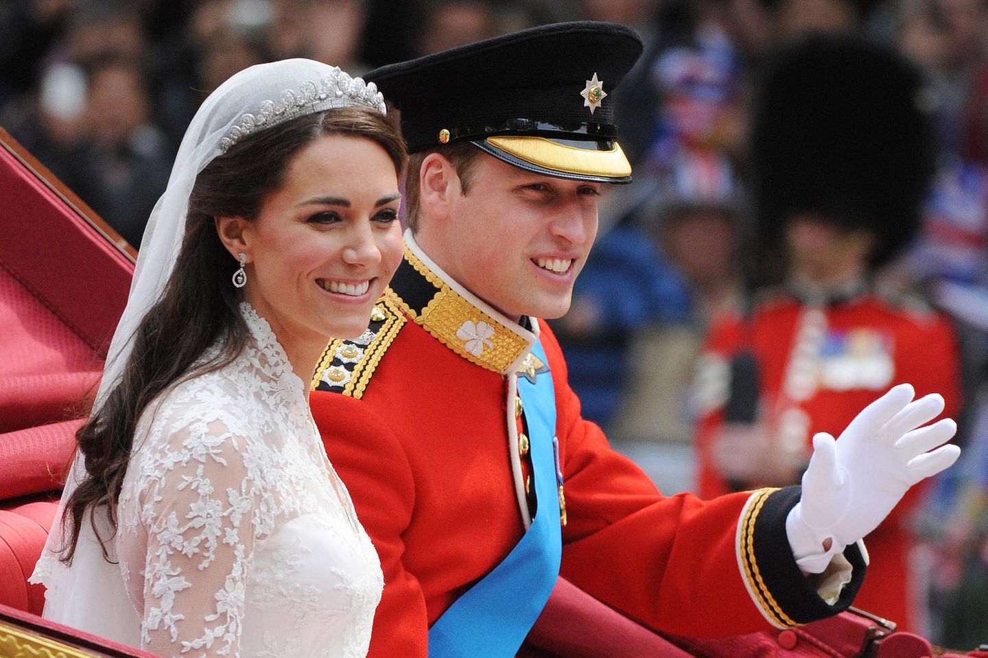 Herzogin Catherine und Prinz William bei ihrer Hochzeit in 2011