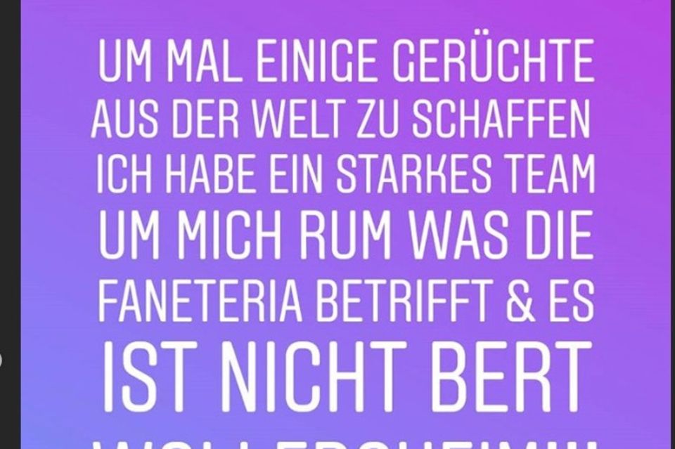 News: Ein Ausschnitt aus Daniela Büchners aktueller Story Ein Ausschnitt aus Daniela Büchners aktueller Story