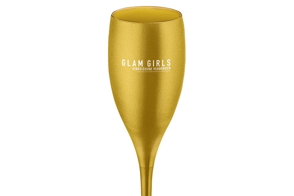 "Glam Girls"-Sektglas