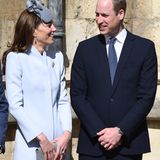 21. April 2019  Am Ostersonntag besuchen Kate und William gemeinsam den traditionellen Gottesdienst in der "St. George's Chapel" auf Schloss Windsor.