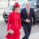 11. März 2019  Herzogin Catherine und Prinz William sind auf dem Weg zu den Feierlichkeiten anlässlich des Commonwealth Days. 