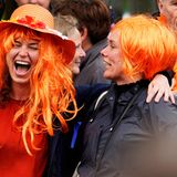 Die Stimmung bei den "Oranjes" ist ausgelassen. 
