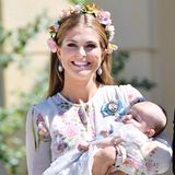 Bei Kaiserwetter wird im Juni 2018 Prinzessin Madeleines Tochter Prinzessin Adrienne auf Schloss Drottningholm getauft.