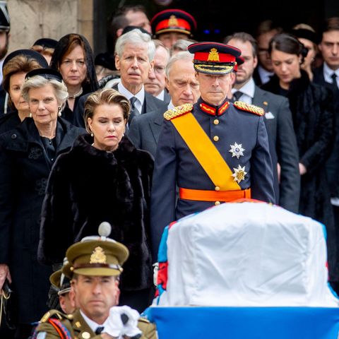 In großer Trauer: Großherzog Henri von Luxemburg und Großherzogin Maria Teresa 