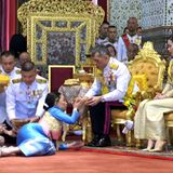 5. Mai 2019  Prinzessin Bajrakitiyabha Mahidol erhält hier von ihrem Vater die Salbung.