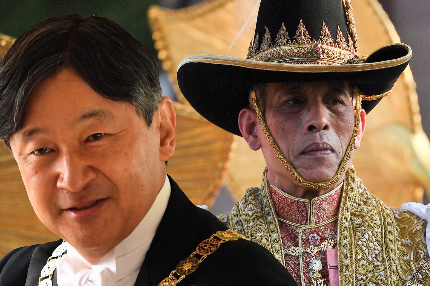 Kaiser Naruhito und König Maha Vajiralongkorn, der den Titel Rama X. führt