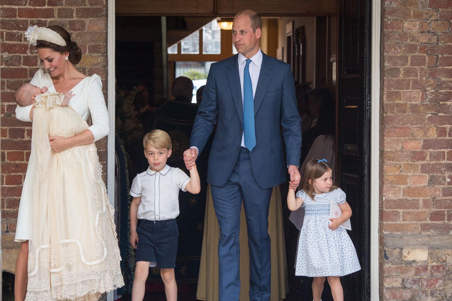 Prinz William, Herzogin Kate, Prinz Louis, Prinz George und Prinzessin Charlotte 