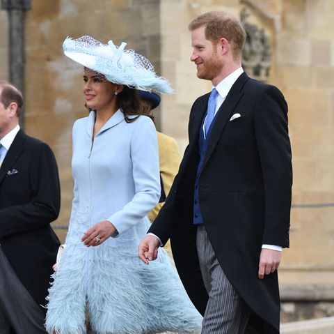 Lady Frederick Windsor Sophie Winkelman erscheint gemeinsam mit Prinz Harry zur Hochzeit von Lady Gabriella Windsor und Tom Kingston