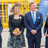 21. Mai 2019  Das Königspaar besichtigt die MV Werften in Rostock-Warnemünde, wo zurzeit eines der bislang größten Kreuzfahrtschiffe der Welt gebaut wird.
