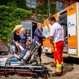 21. Mai 2019  Königin Maxima und König Willem-Alexander besuchen das Kulturzentrum "Die Scheune" in Bollewick, Mecklenburg-Vorpommern.