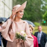 22. Mai 2019  Königin Máxima freut sich über die herzliche Begrüßung in Potsdam.