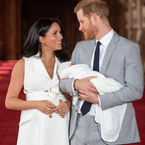 Herzogin Meghan + Prinz Harry mit ihrem Sohn Archie
