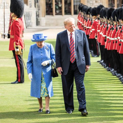 Queen Elizabeth und Donald Trump