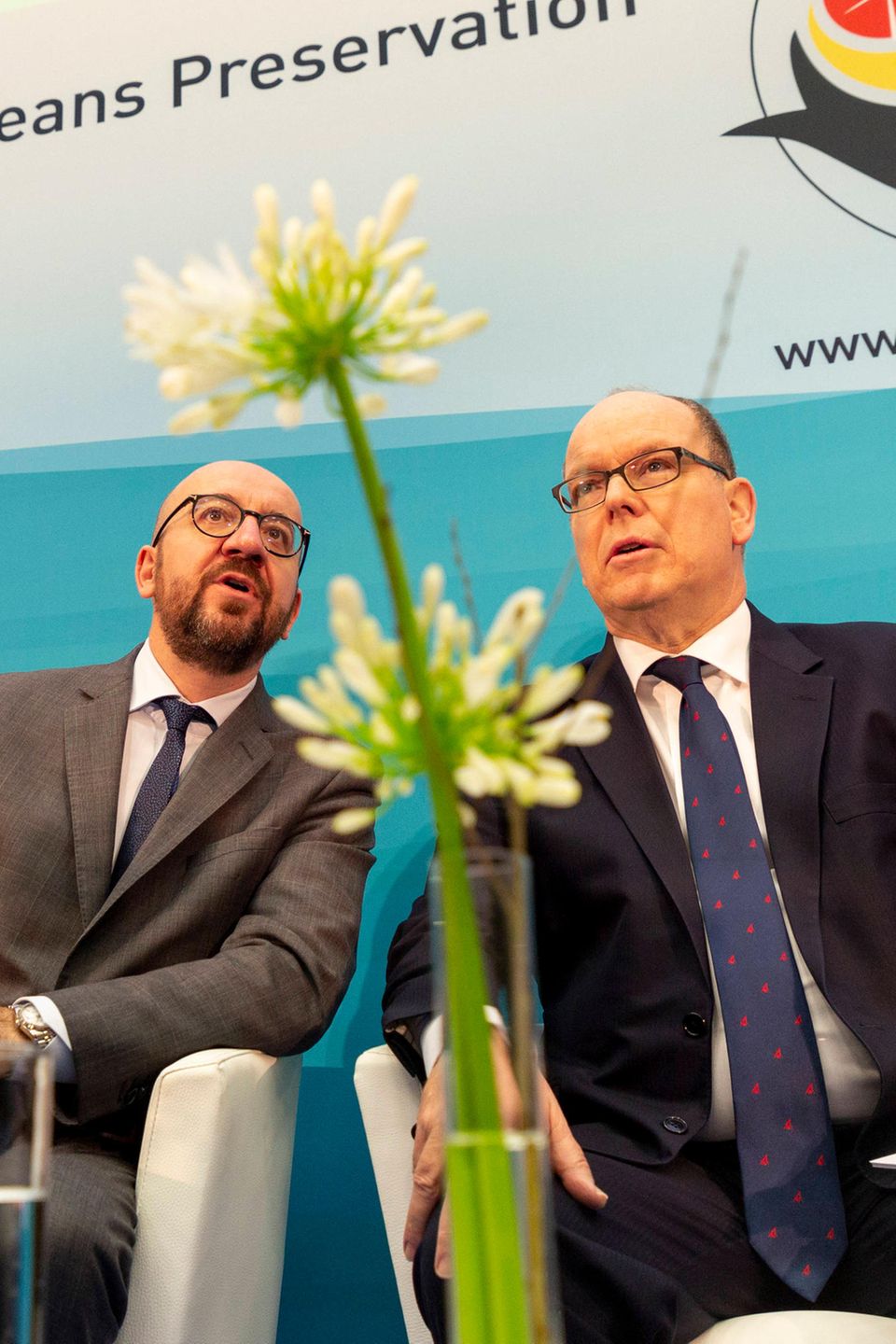 In Brüssel nimmt Fürst Albert (r.) an einer Konferenz zum Thema Klimawandel teil. In Brüssel nimmt Fürst Albert (r.) an einer Konferenz zum Thema Klimawandel teil.