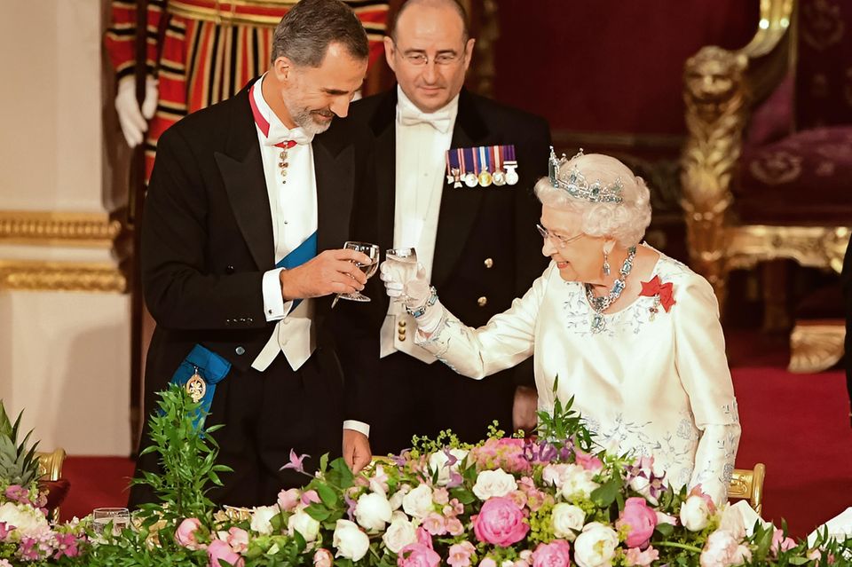 König Felipe von Spanien und Queen Elizabeth 