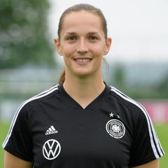 Laura Benkarth   Position: Torwärtin  Verein: FC Bayern München  Beruf: Hauptberuflich Fußballerin