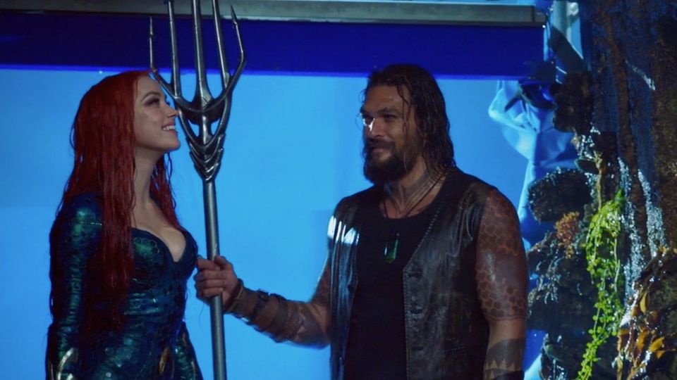 Amber Heard als "Mera" und Jason Momoa als "Aquaman" merkten beim Dreh, dass es einfach passt