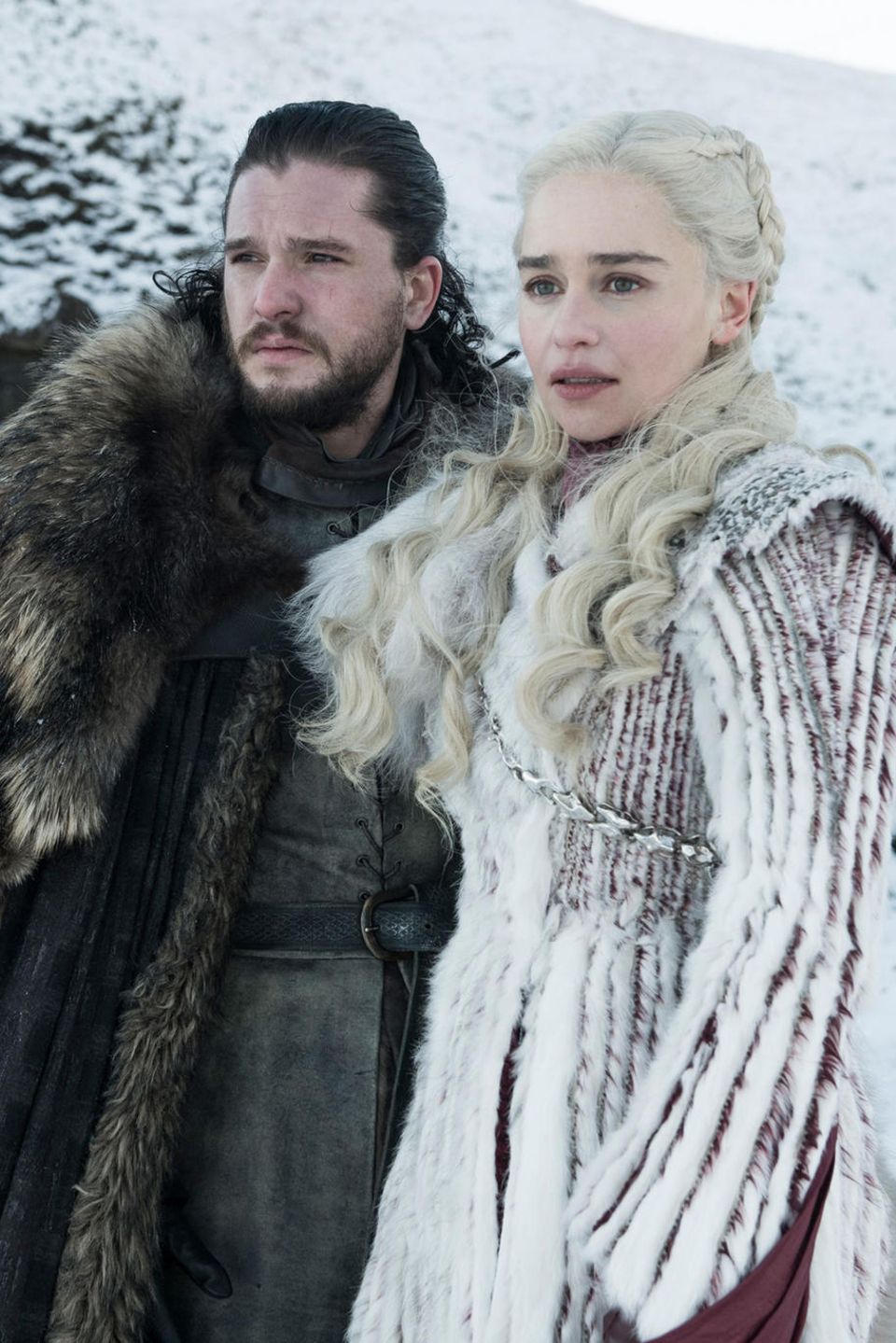 Kit Harington ("Jon Snow") und Emilia Clarkle (" Kit Harington ("Jon Snow") und Emilia Clarkle ("