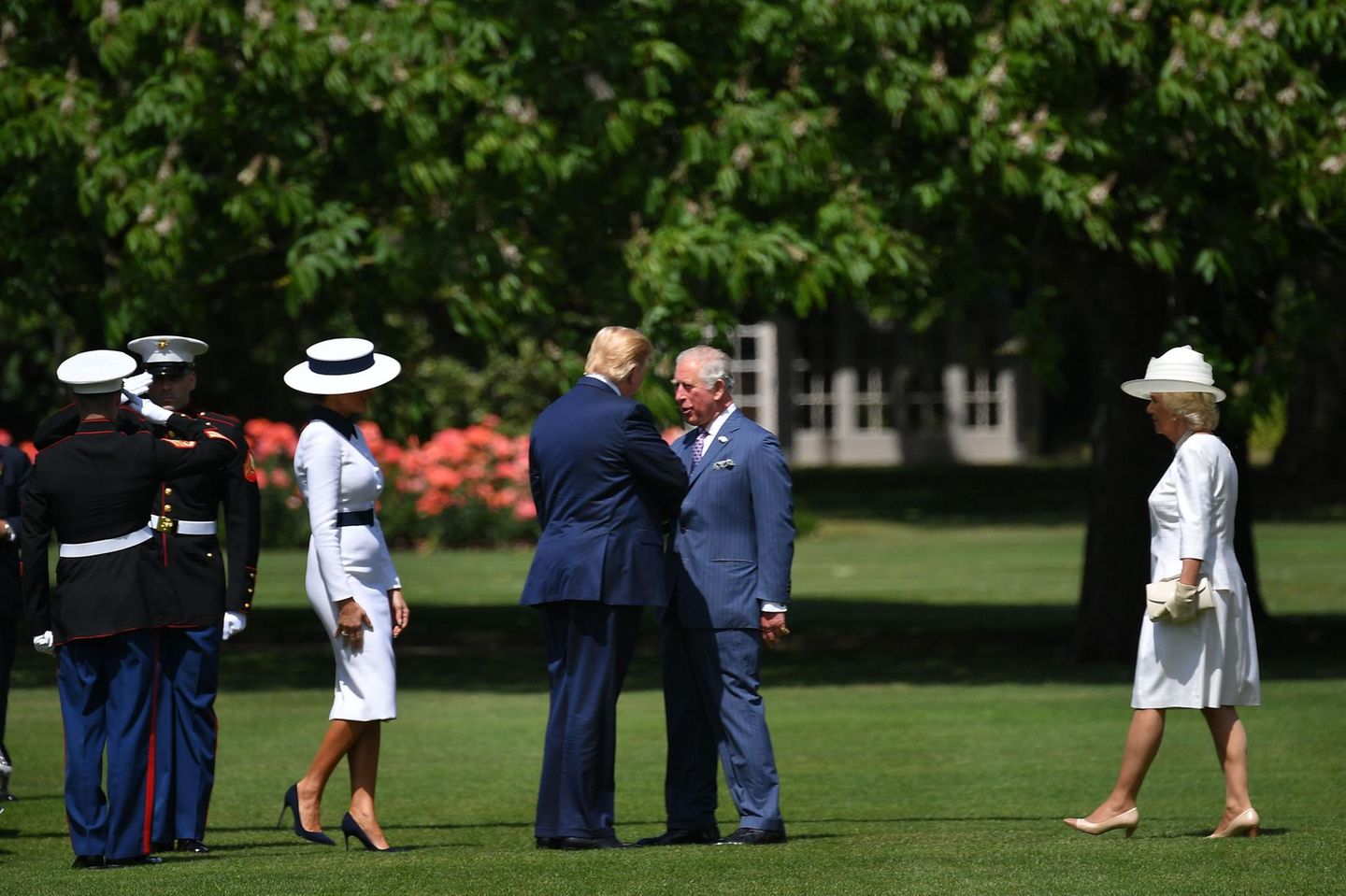 Melania Trump, Donald Trump, Prinz Charles, Herzogin Camilla