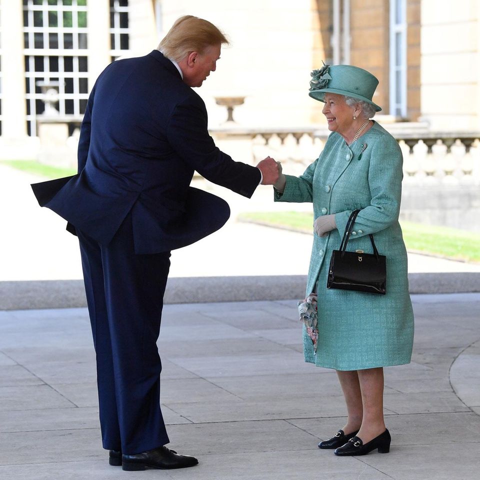 Donald Trump und Queen Elizabeth