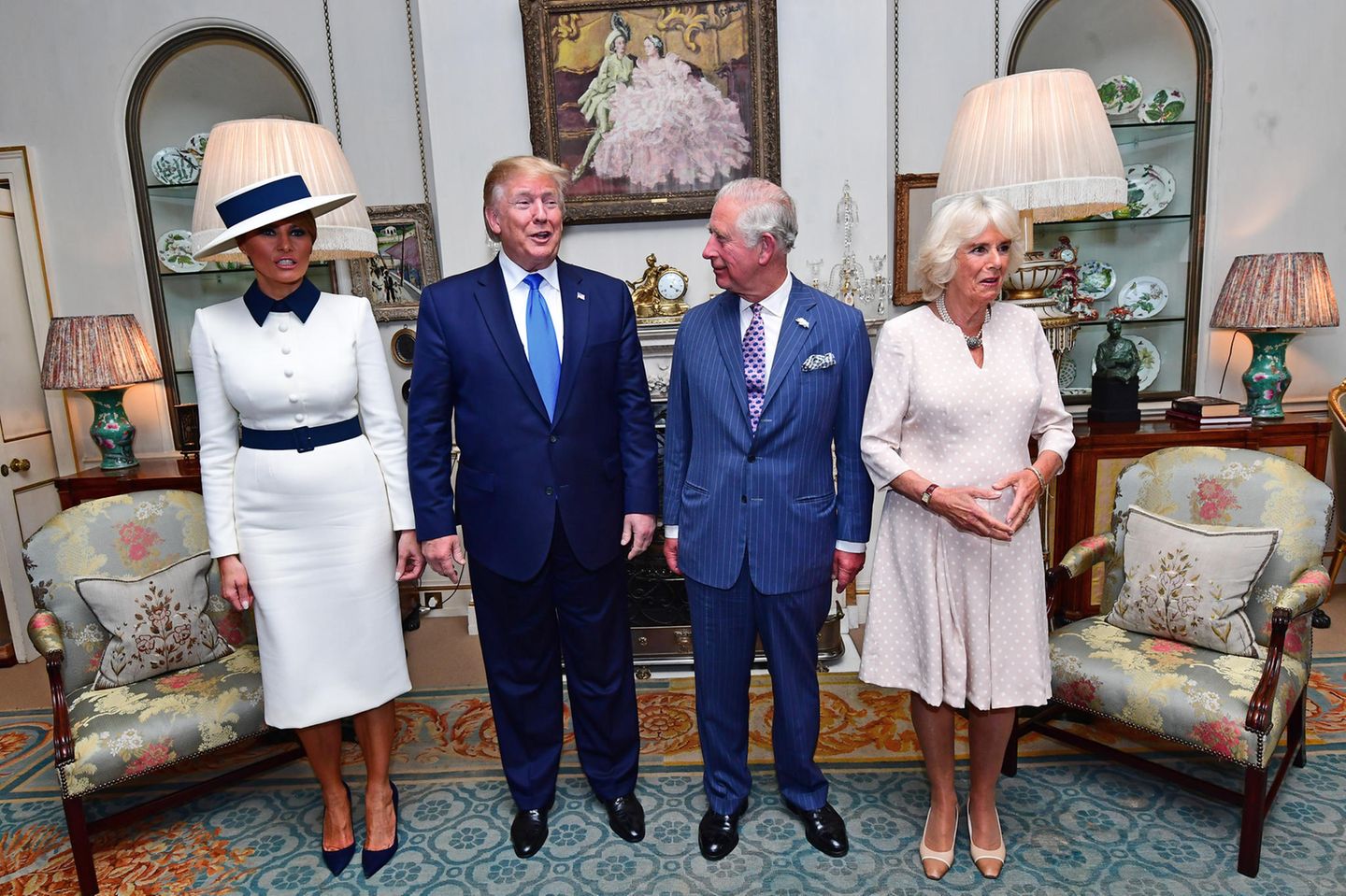 Melania Trump, Donald Trump, Prinz Charles, Herzogin Camilla