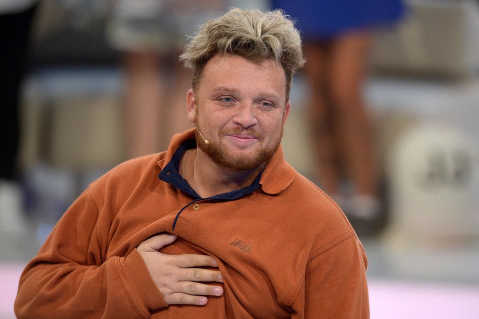 Menowin Fröhlich am 28. August 2015 beim Finale von "Promi Big Brother"