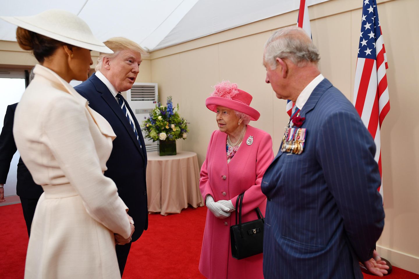 Donald Trump, Queen Elizabeth, Prinz Charles