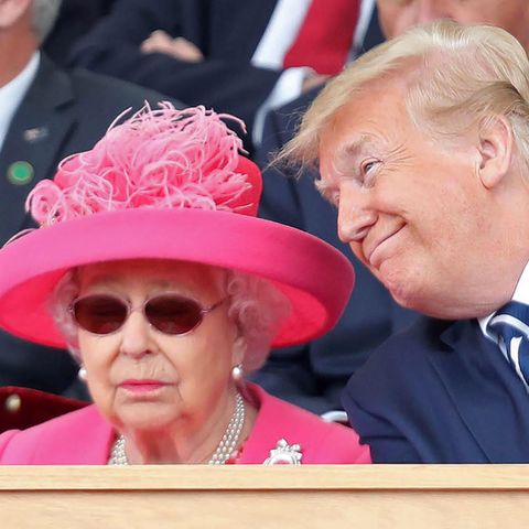 Queen Elizabeth und Donald Trump
