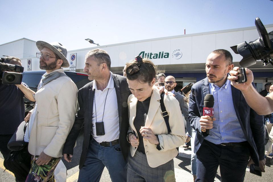 Das Interesse an Amanda Knox war bei ihrer Ankunft in Italien riesig