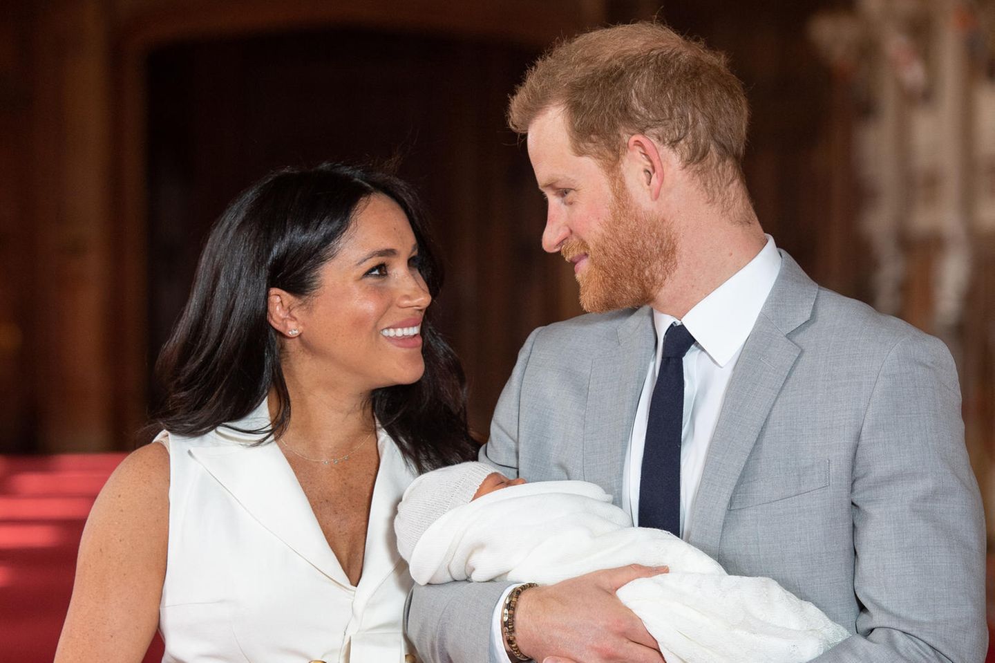 Herzogin Meghan und Prinz Harry mit ihrem Sohn Archie Mountbatten-Windsor