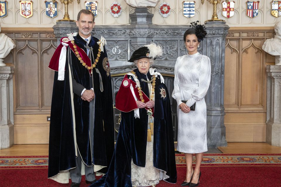 König Felipe, Queen Elizabeth, Königin Letizia 