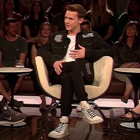 Markus Lanz mit seinen Gästen Ulrich Walter (Astronaut) und Star-DJ Felix Jaehn