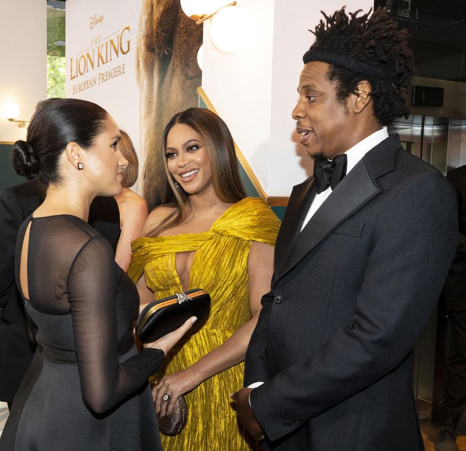 Treffen der Mega-Stars: Herzogin Meghan mit Beyoncé und deren Ehemann Jay-Z.
