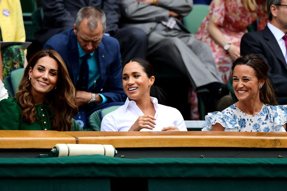 Kate, Meghan und Pippa zeigten sich beim Wimbledon-Finale der Frauen bestens gelaunt.