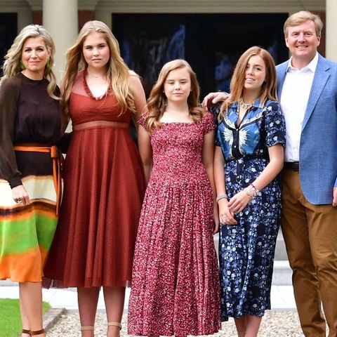 Die niederländische Königsfamilie (v.l.n.r.): Königin Máxima, Prinzessin Catharina-Amalia, Prinzessin Ariane, Prinzessin Alexia und König Willem-Alexander