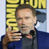 Er ist zurück! Arnold Schwarzenegger macht in San Diego Werbung für den neuen "Terminator: Dark Fate"-Film.