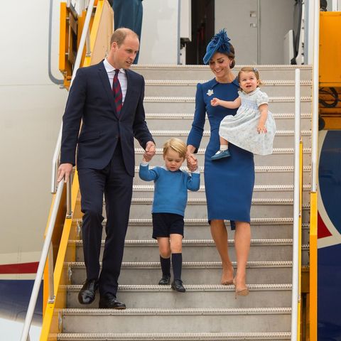 Die Cambridge-Familie (v.l.n.r.): Prinz William, Prinz George, Herzogin Catherine und Prinzessin Charlotte