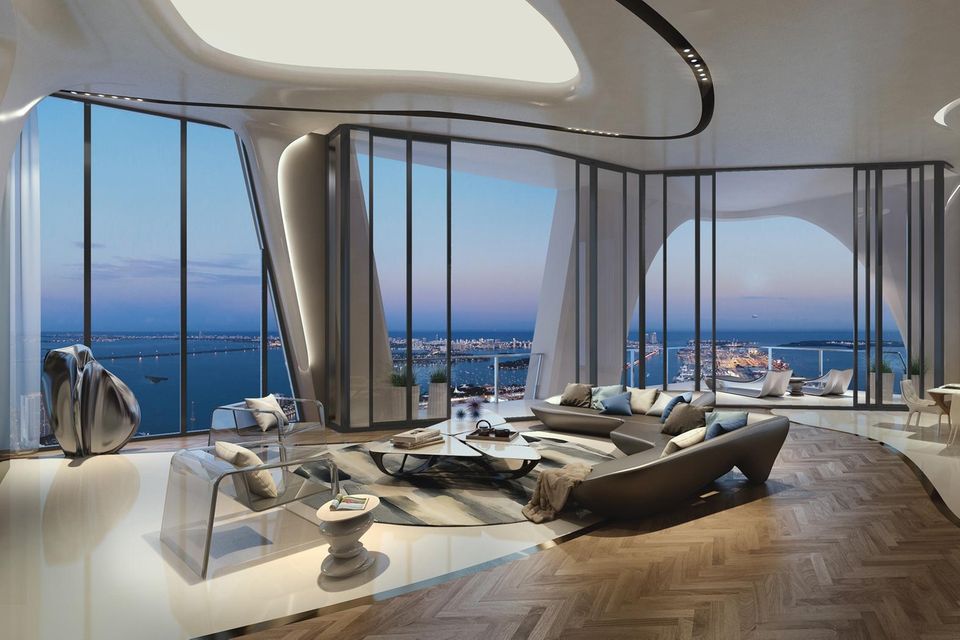 Sieht so etwa das zukünftige Wohnzimmer der Beckhams aus? Fakt ist: Die futuristische Architektur zieht sich durch alle Räumlichkeiten des "One Thousand Museums".