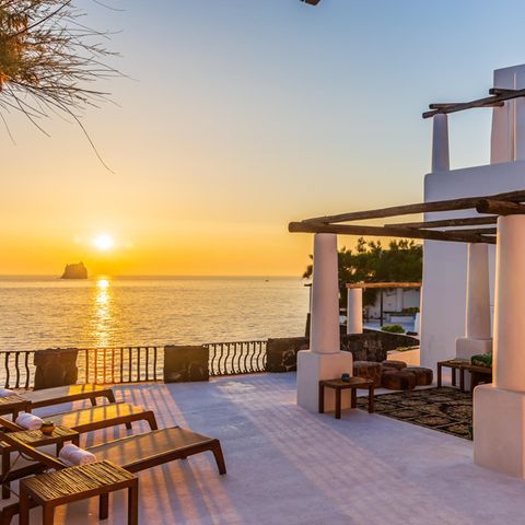 Die Luxusvilla auf Stromboli/Sizilien steht zum Verkauf.