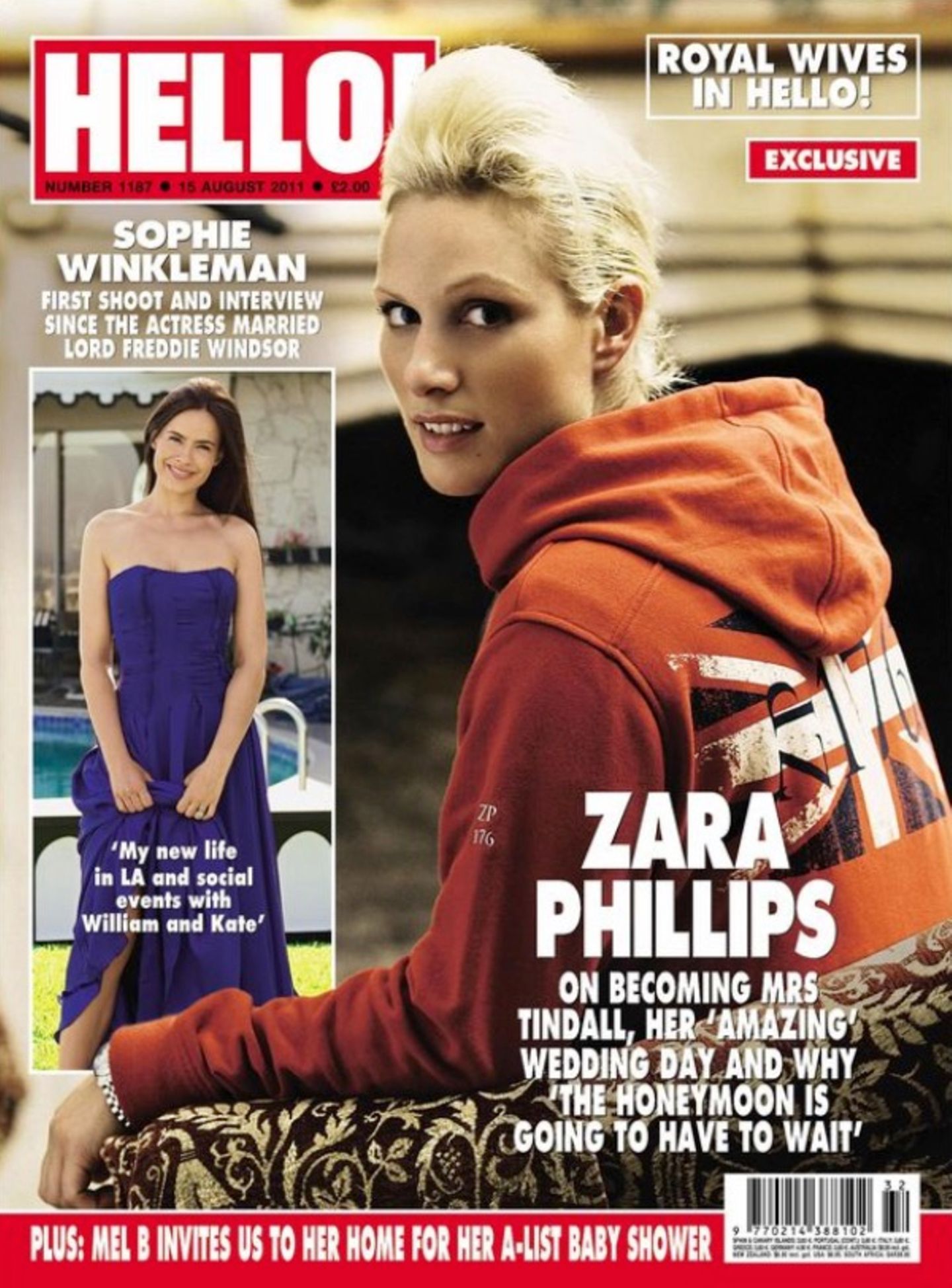 2011: Zara Tindall erscheint einen Monat nach der Hochzeit mit Mike Tindall auf dem Magazin der britischen "Hello".